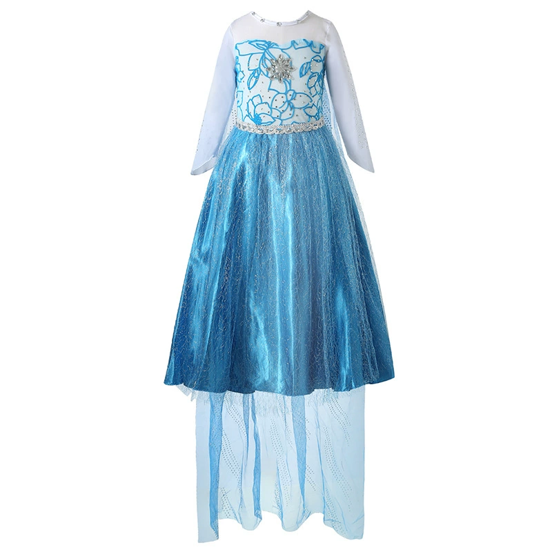 2023 девушки Aisa Принцесса юбка Оптовая Айша Платье с длинными рукавами Платье Платье Платье На заказ Внешняя торговля Детская одежда