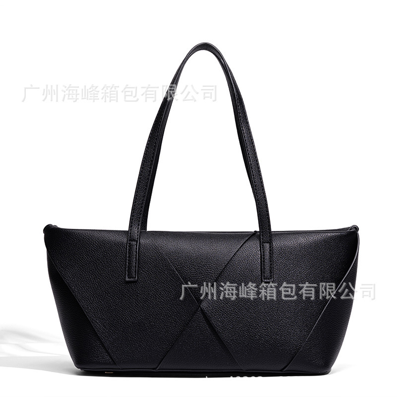2025 秋季 新品 女包 时尚百搭交织细节装饰大容量拉链手提单肩包|undefined