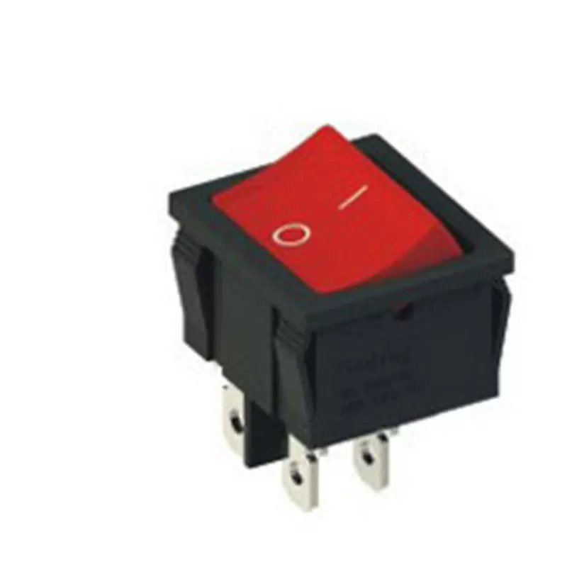 翘板开关KCD4六脚两脚船型开关电源插座开关带灯三脚两 档开关KCD