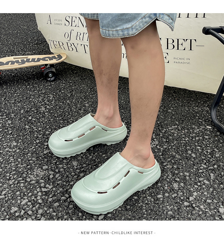 Chef Shoes Closed Toe Solid Color Comfortable Indoor Slip-ons_voghion.com