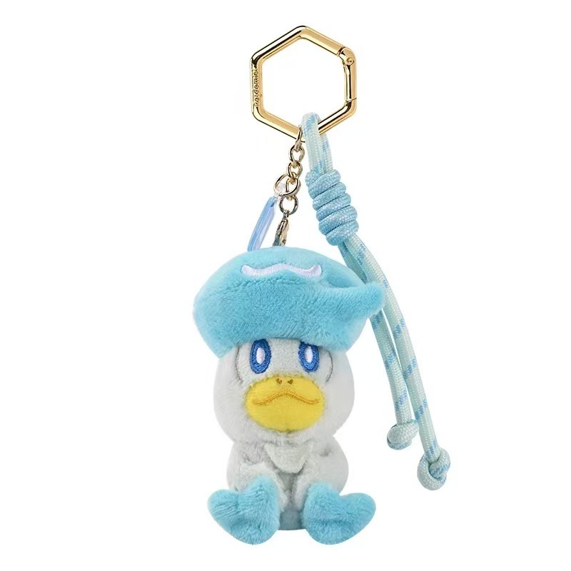 Colgante de felpa mini, estilo pato húmedo de 9 cm, para un sueño dulce y reconfortante.