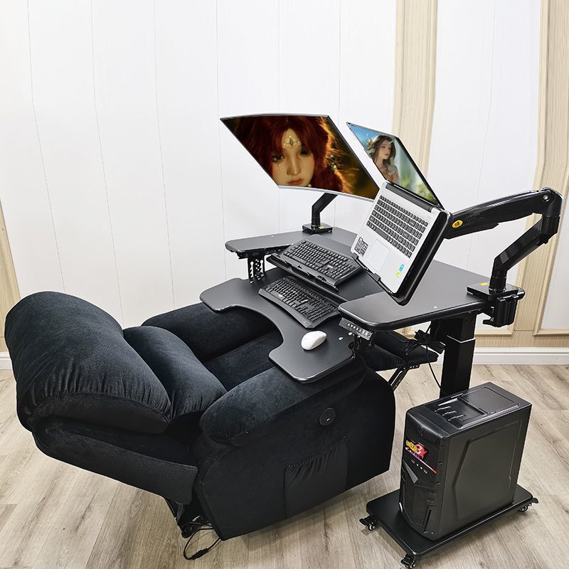 Desktop Gaming Desk Computer Desk Mobile Adjustable Stand Thickened Folding Tech-Sense Floating Computer Stand Lazy Desk