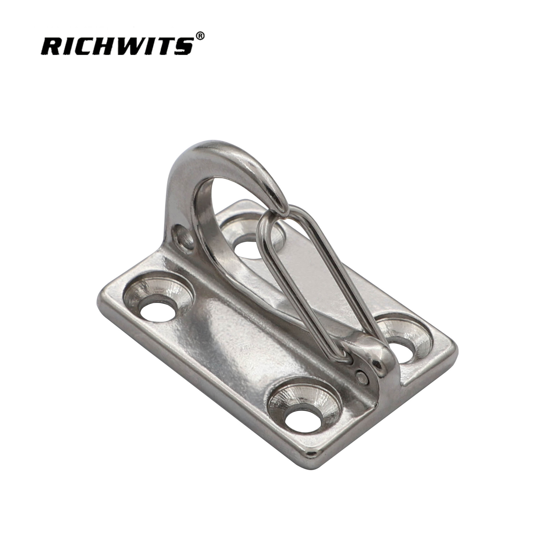 不锈钢简易弹簧衣帽钩 拉钩 壁挂钩 绳钩 牵引钩 帆船钩 护舷钩