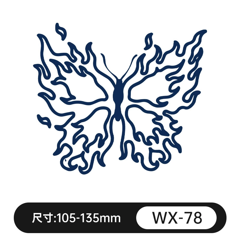Waterproof fresh retroreflective herbal tattoo stickers for men and women, long-term effect