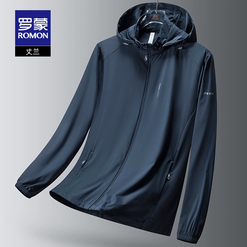 [Высокоэластичный ледяной шелк + съемная шляпа] Romon Пара Уличная солнцезащитная одежда 2025 Летняя тонкая куртка для мужчин