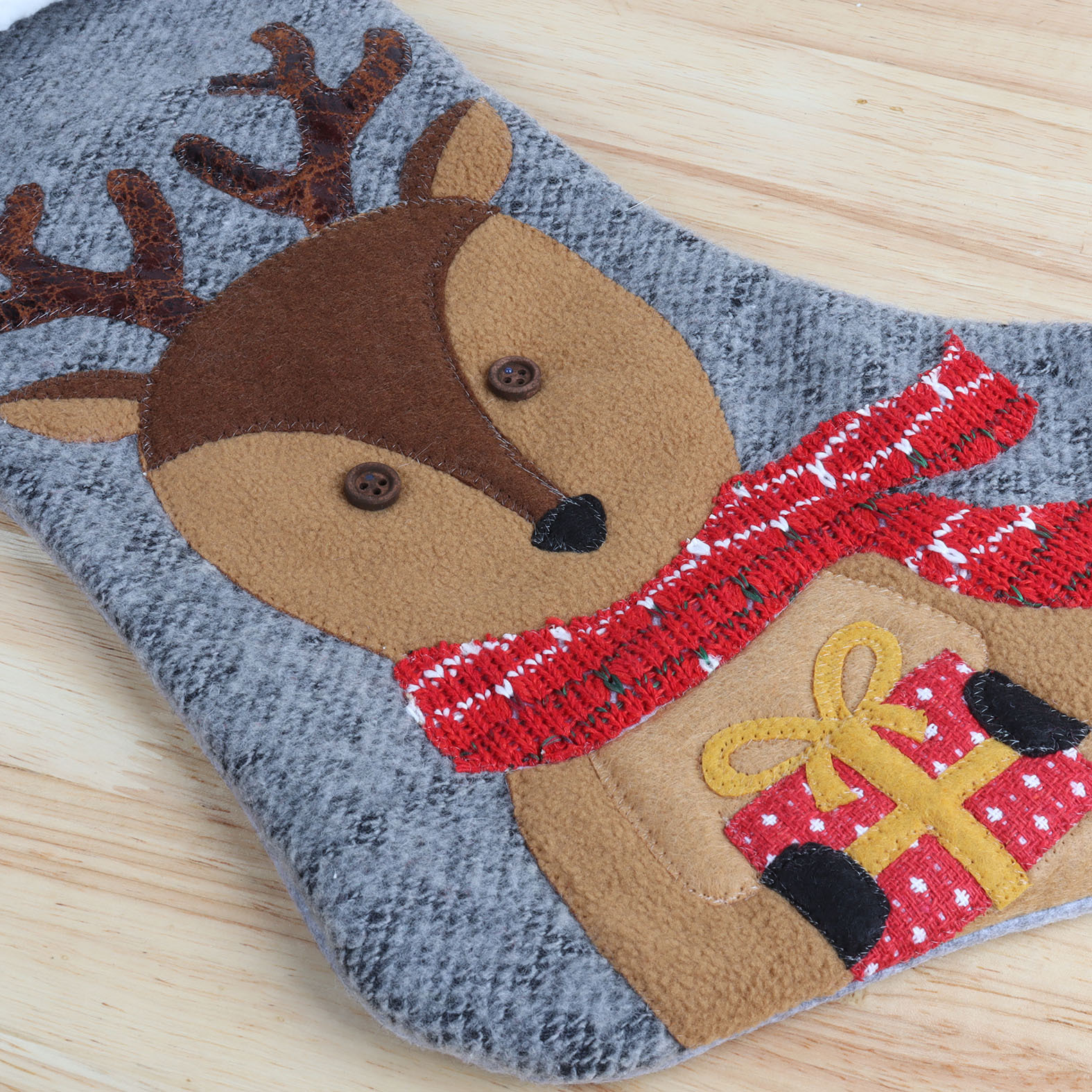Medias navideñas decorativas con diseños festivos, para dulces