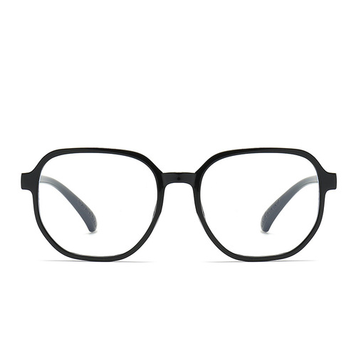 New 2024 Youth Fashion Square Frame Non-prescription Reading Glasses for Students with Retro Blue Light Protection