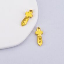 仿桃木剑DIY配件 合金饰品高保配饰 小件工艺品手链项链厂家批发