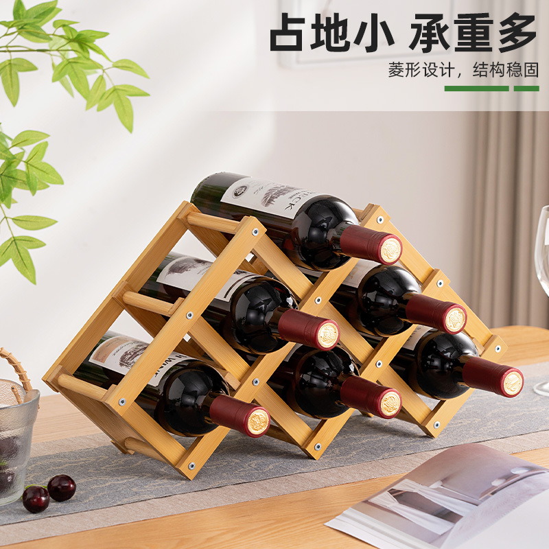 Estante de vino de escritorio estante de vino estante de vinos estante de almacenamiento estante de vinos simple estante de almacenamiento multicapa para el hogar estante de almacenamiento multicapa
