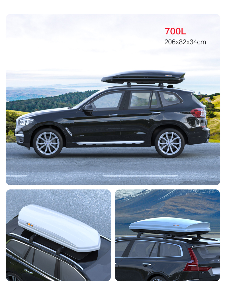 Car Luggage Roof Travel Box Large Capacity Thickened Widened Suv Storage Box Crossbar Luggage Rack