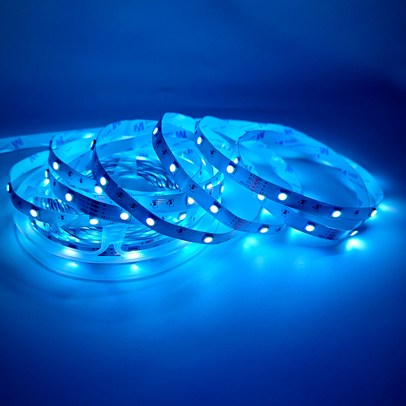 LED Işık Şeridi 5050 RGB Bluetooth Seti 24 Tuşlu Telefon Uygulaması 7 Renkli Yatak Odası Dekoratif Aydınlatma Şeridi