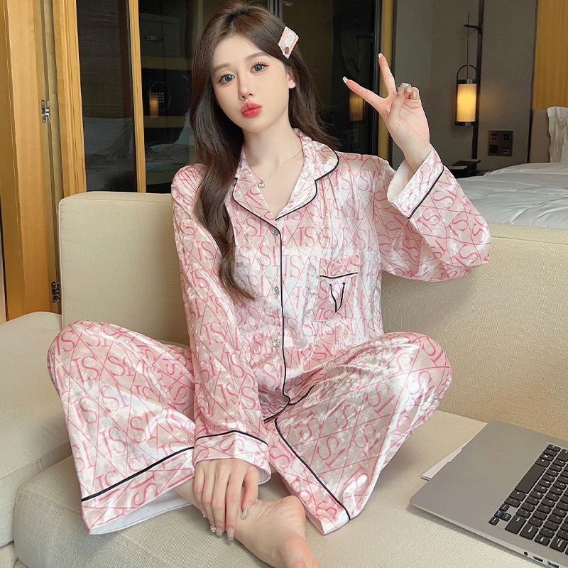 Sweet Light pijamas de lujo de terciopelo dorado para mujer Otoño e Invierno cardigan pantalones de manga larga 2023 nuevo traje casual para el hogar