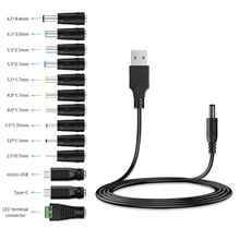 �羳5.5*2.1ĸ���D�Pӛ��13��DC�D���^USB�Դ��1�׳��14�����b