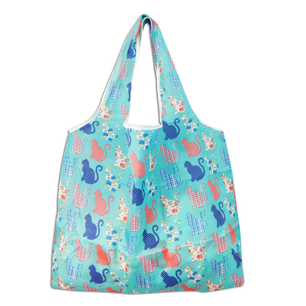Capacious folding shopping bag