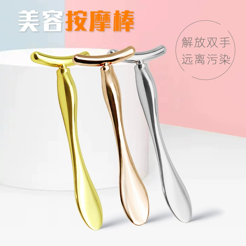 Feile аппаратный металлический крем для глаз Стик для лица Т-образный Массаж Beauty Stick Lift подтягивающий крем импортная маска для лица ложка