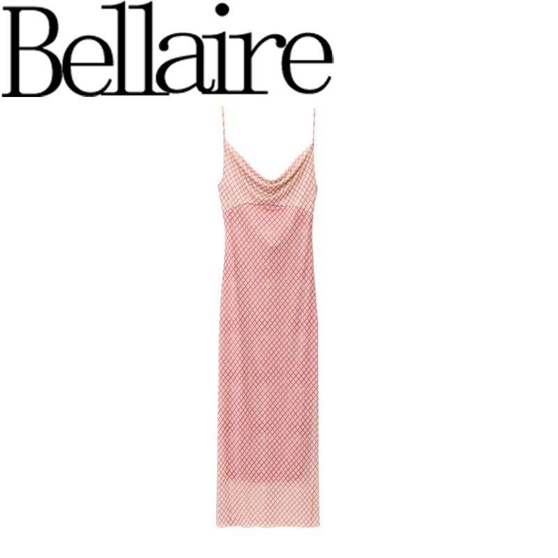 Za Export Wholesale European and American Style French Women's Fashion Printed Silk Mesh Intimates Dress 5039355