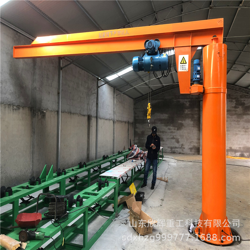 立柱式悬臂吊小型BZD型0.5T1t2吨定柱式单臂吊电动旋转起重旋臂吊