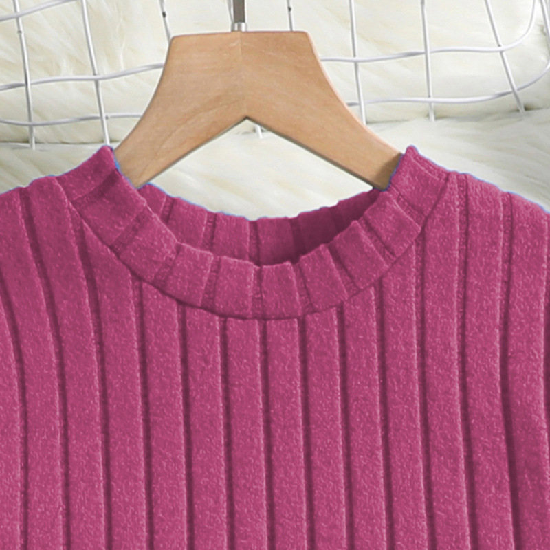 Mädchen Rippstrick Langarmset Für Den Herbst Und Winter Modisch_voghion.com