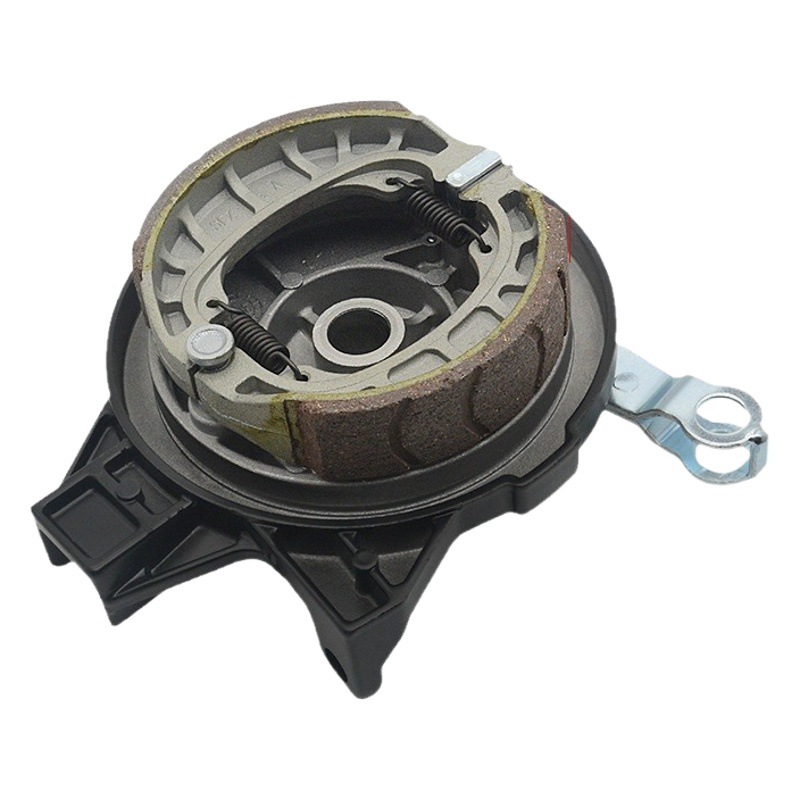 Coche eléctrico 110 ranura tambor freno cubierta Asamblea 16-agujero pequeño frijol de miel freno trasero cubierta del tambor adecuado para AIMA batería Coche