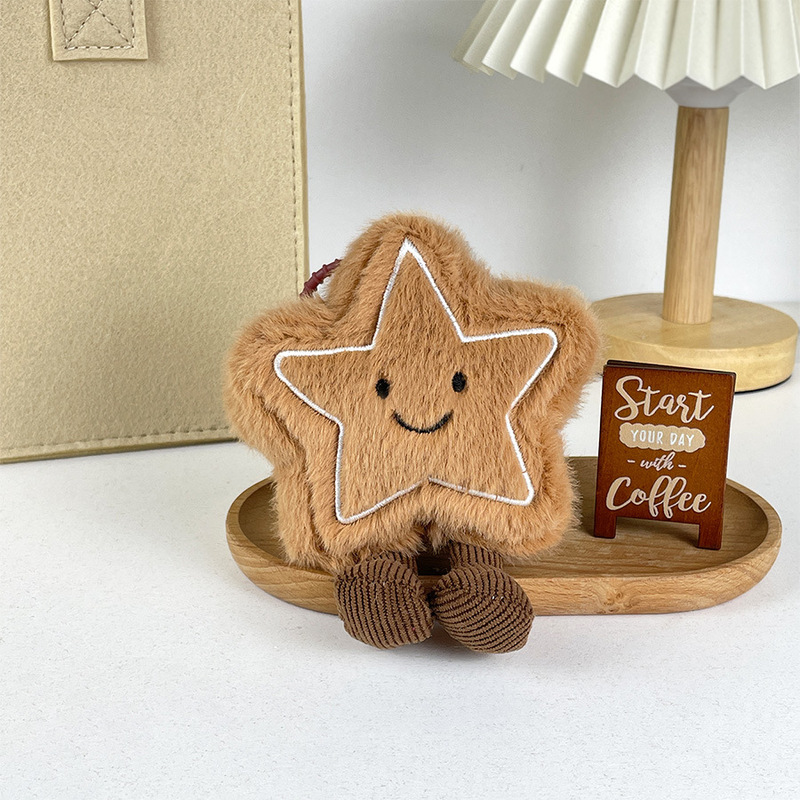 クロスボーダー楽しい星ぬいぐるみキーホルダーバッグペンダントクリスマス新作人形子供ギフト卸売|undefined
