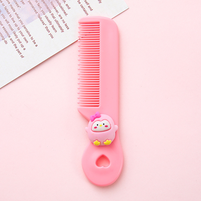 Peine de peluquería especial para niñas de alta gama para estudiantes y niños de dibujos animados lindo mini peine portátil peine al por mayor