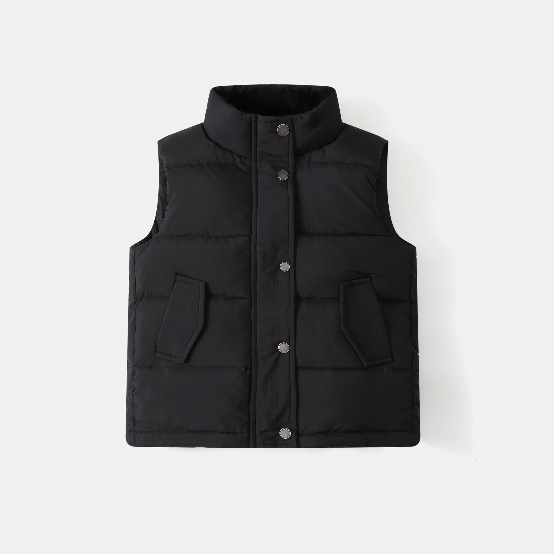 2025 chaleco de pluma de invierno corto coreano hombro grueso chaleco de calentamiento abrazadera chaqueta relleno de caballo blanco