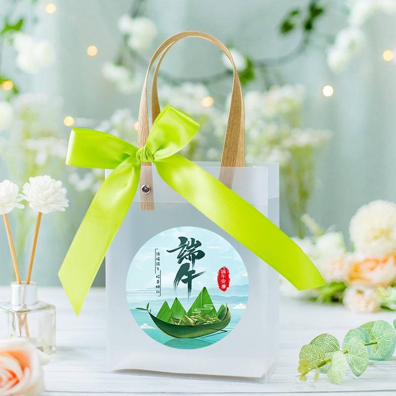 Матовая сумка + лента + наклейка Dragon Boat Festival - маленький размер