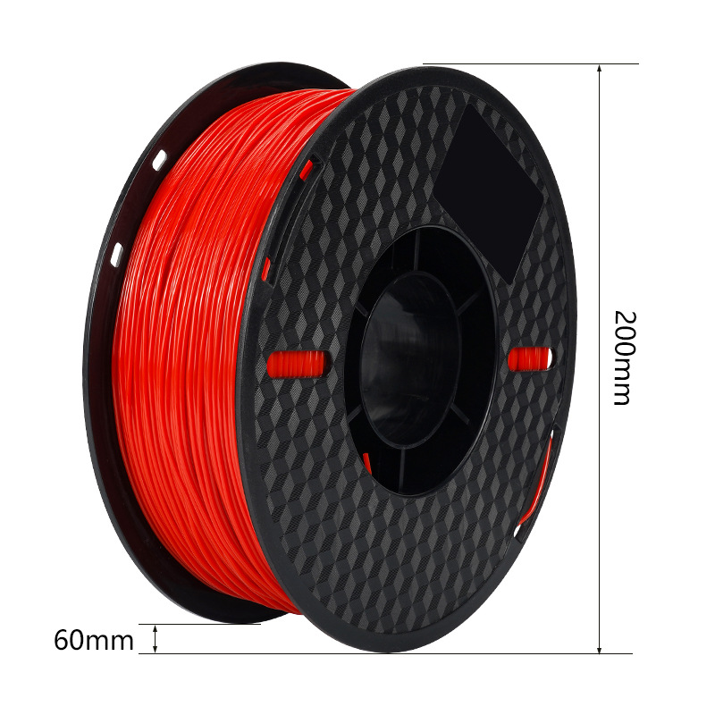 Material elástico de la impresora flexible del FDM del alambre de los materiales consumibles 1,75 m 1KG TPU de la impresora de Qipang 3D