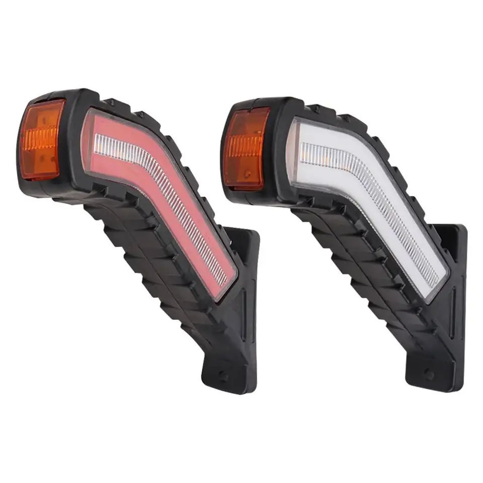 Truck Lamp Waist Lamp 12-24V Truck Side Lamp Flowing Water Rubber Lamp Truck Tail Lamp Side Lamp Signal Lamp