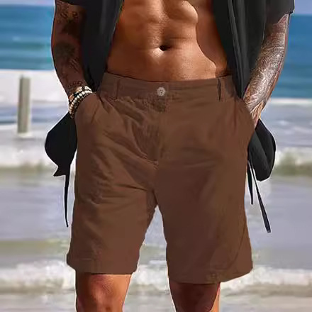 Men's Beach Shorts Pocket Comfortable Breathable Fashion - Picture 1 of 30