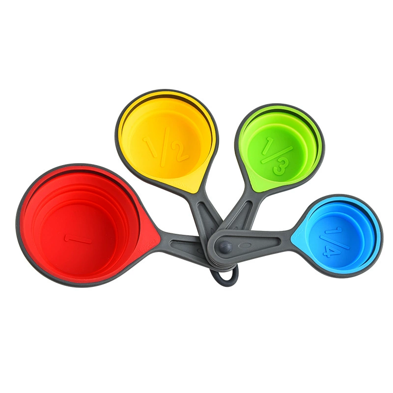 Silicone measuring cup, coffee set, 4 pieces