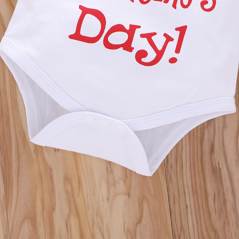 Cute Alphabet  Warm Infant Two-piece Baby Romper display picture 8