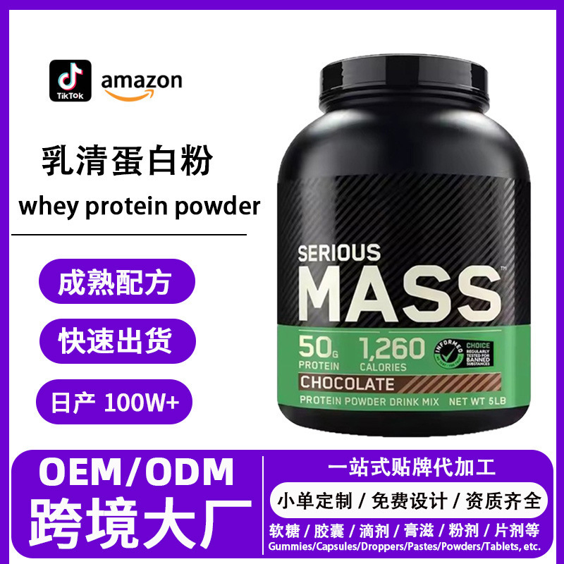 Cross-Border Export Popular Whey Protein Powder Chocolate Flavor Whey Prot Source Factory Oem