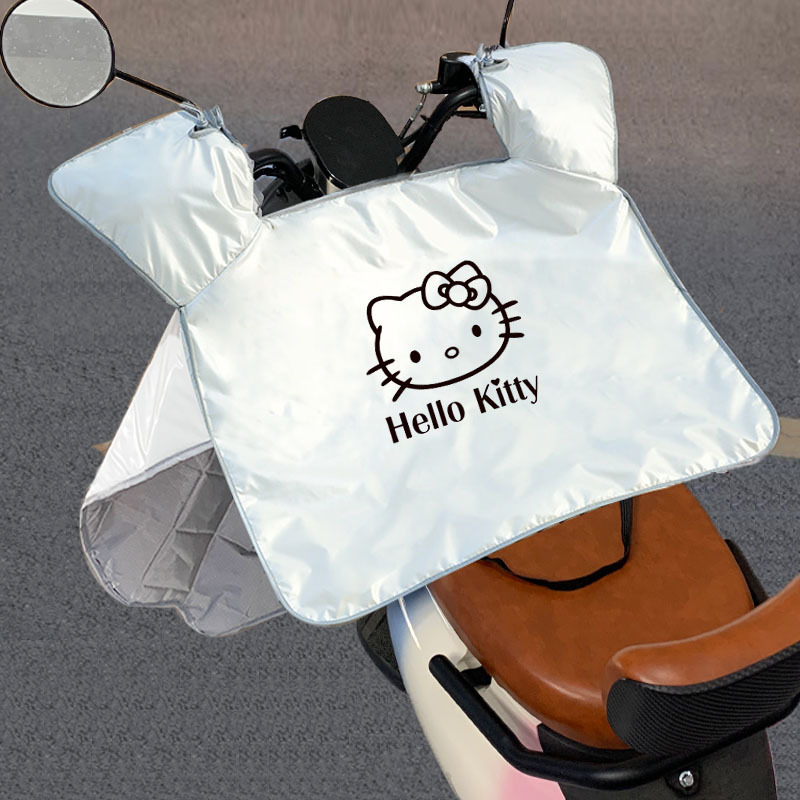 Electric car windshield summer new waterproof sunscreen sunshade with cartoon pattern electric motorcycle windshield