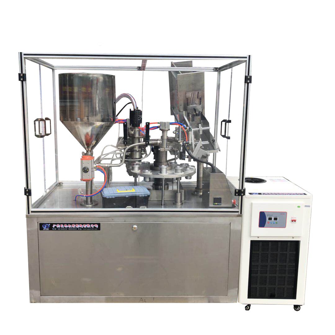 巨林GFD-A水冷式  牙膏管 塑料软管灌装封尾机 全自动灌装封尾机