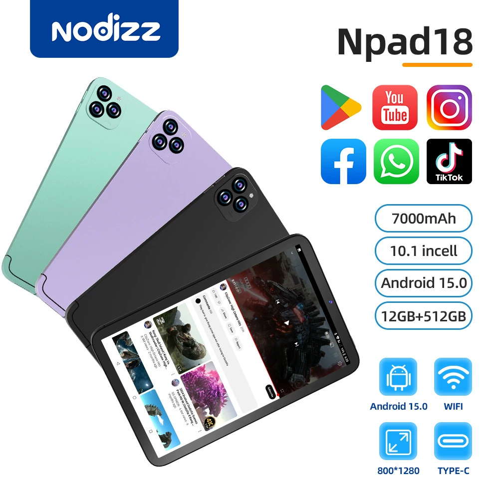 Планшет Npad18 для взрослых 10,1", специальная версия, InCell интегрированный HD-экран, комплект с клавиатурой и мышью