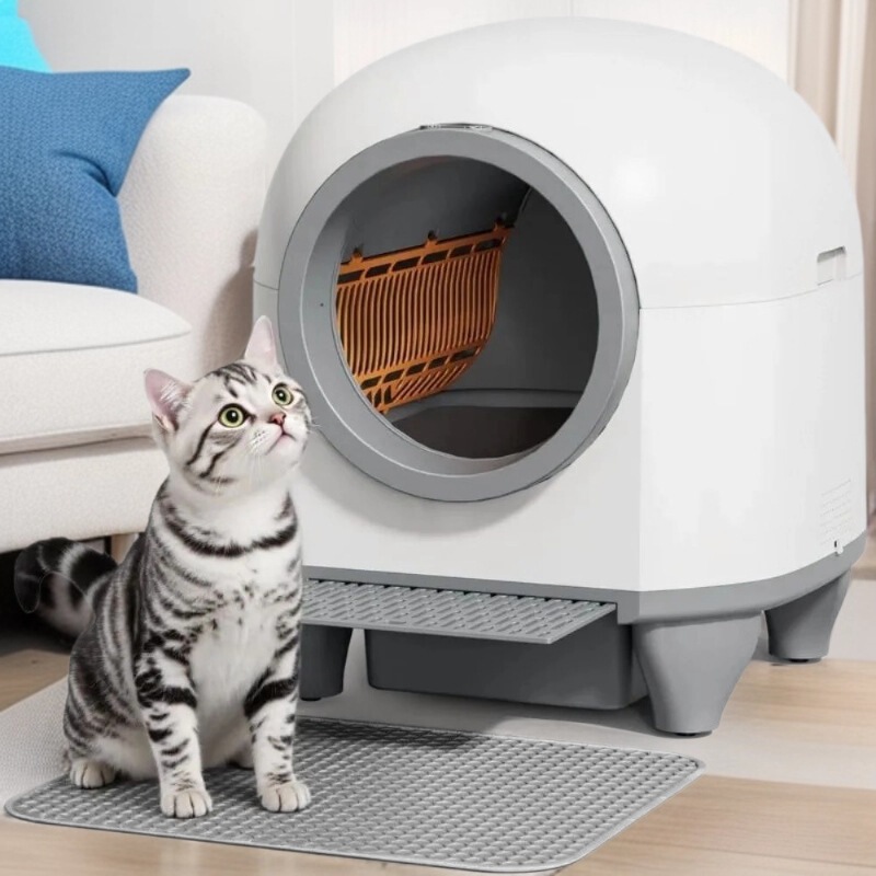 ペットスマート猫トイレ特大スマート電動掃除猫トイレ密閉型うんちスコップ防砂飛沫消臭|undefined