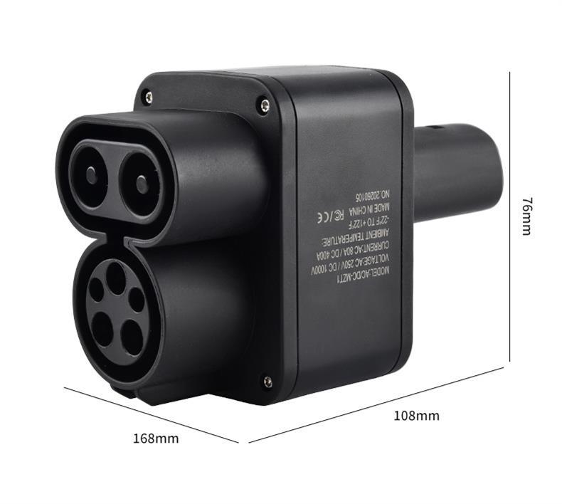 Cross-border design CCS1-NACS adapter, converting American standard to Tesla standard, for use with new energy charging stations