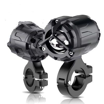 Electric Vehicles, Yellow-White Dual-Color Focused – Motorcycle headlights, headlights - bright-yellow-and-white-mercedes-benz-water-bird-pipe-clamp-pair