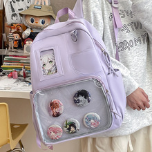 跨境新款学院背包初高中大学生书包女大容量高颜值痛包外出双肩包