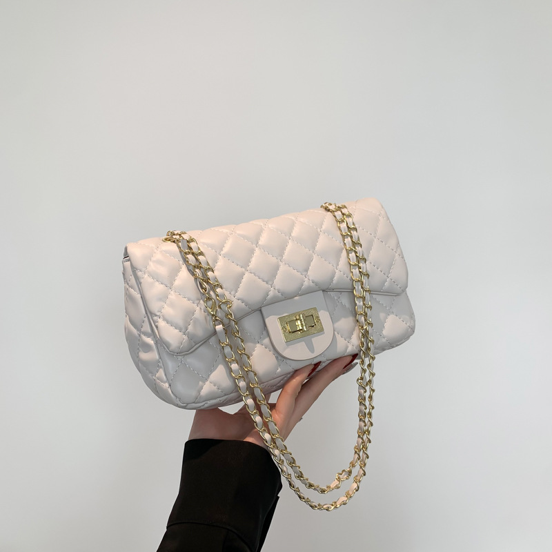 Lige moda coreana cadena de bloqueo bolso de brazo para mujeres 2024 primavera nuevo estilo versátil bolso de mochila pequeña