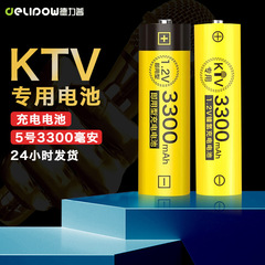 Delipu No. 5 充電式バッテリーマイク 3300mah 大容量 ktv マイクバッテリー充電式バッテリー No. 5
