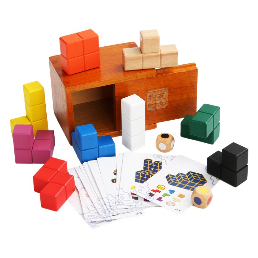 Desanillo de juguetes educativos, desbloqueo, ejercicio, capacidad de pensamiento espacial, almacenamiento de descompresión de bloques de construcción de caja mágica de Pandora