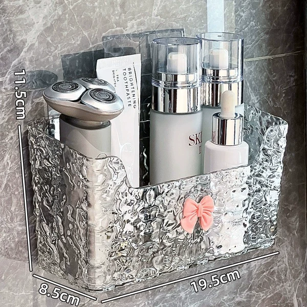 Long storage box with bow