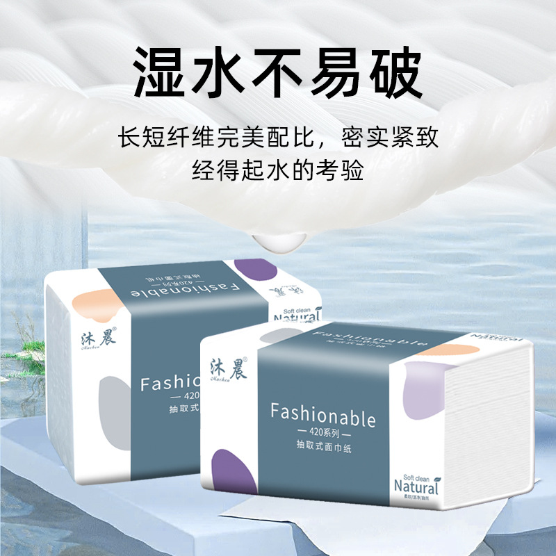 Exclusive for New Customers: 300 Pads of 5-Layer Thick Tissue Paper in 6-Pack for Home Use, Convenient Pack Facial Tissue for Wholesale