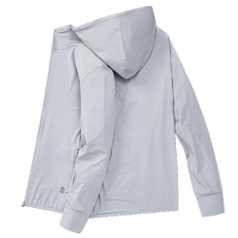 Ice Silk Hooded Sunscreen Clothing Couple Summer Outdoor Ultraviolet Protection Thin Fishing Clothing Sunscreen Clothing Couple Jacket