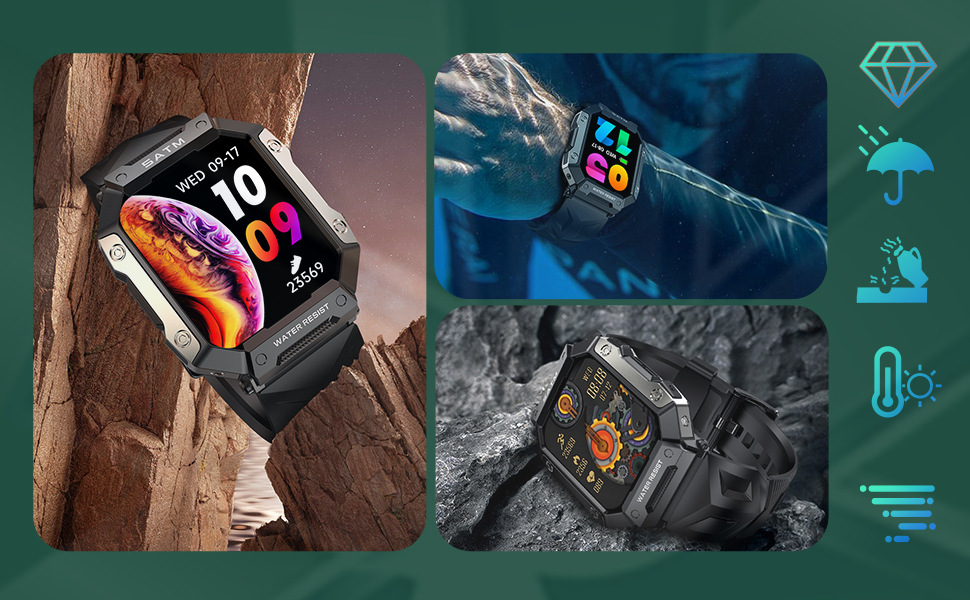 Montre connectée c20pro grand écran bluetooth sport cardio_voghion.com