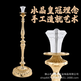 Customized Hotel Concierge Pole Lanyard Welcome Column Luxury Crystal Isolation Belt Bank Queue Guardrail Fence Pole Guard