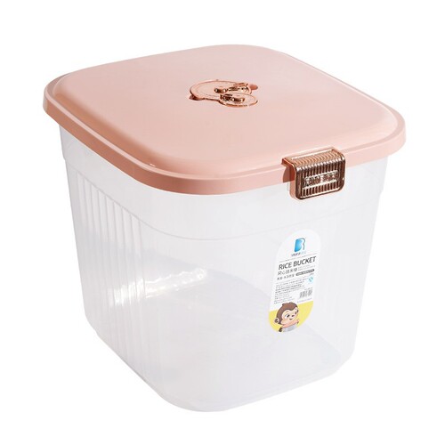 Kitchen plastic sealed 50 catties rice bucket household moisture-proof and insect-proof with lid 30 catties rice jar 10 catties flour sealed jar