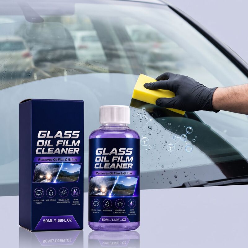 Glass Oil Film Cleaner Reduces Oil Film for Clear Vision Windshield Window Rearview Mirror Car Cleaning Glass Oil Film Cleaner Reduces Oil Film for Clear Vision Windshield Window Rearview Mirror Car Cleaning